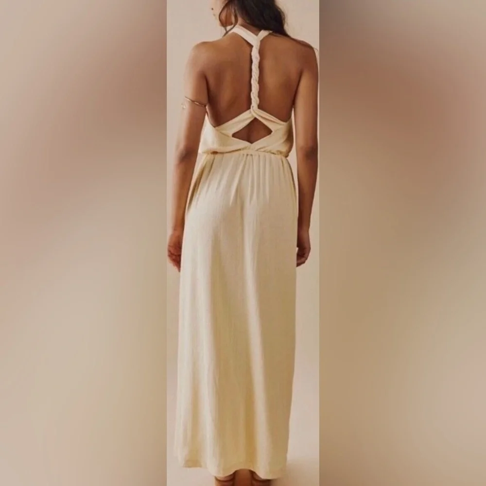 Free People Beach Golden Days Maxi Dress Medium - Picture 2 of 14